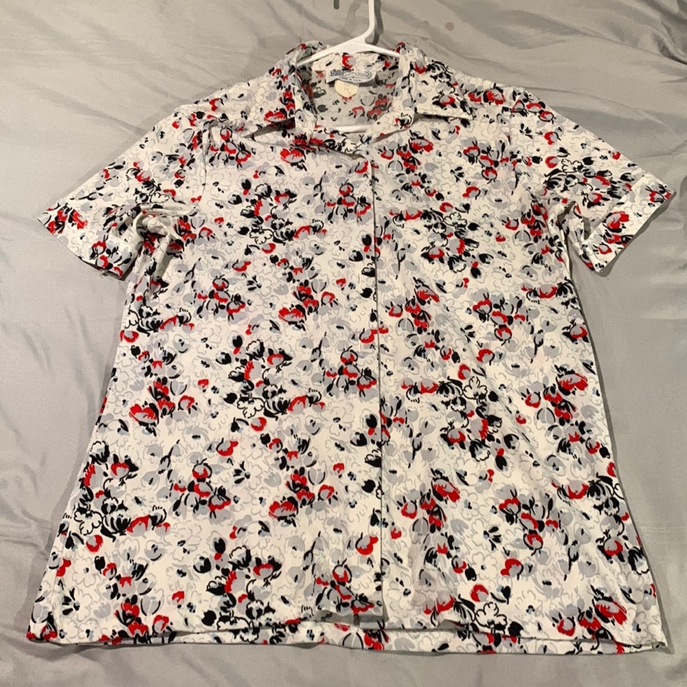Floral Printed Button Up Shirt